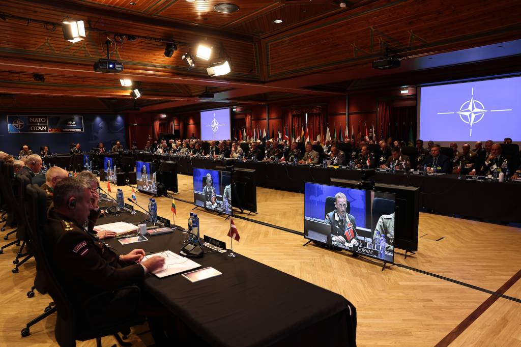 Forsvarssjef General Eirik Kristoffersen under åpningen av NATO Military Committee Conference 2023 i Oslo
